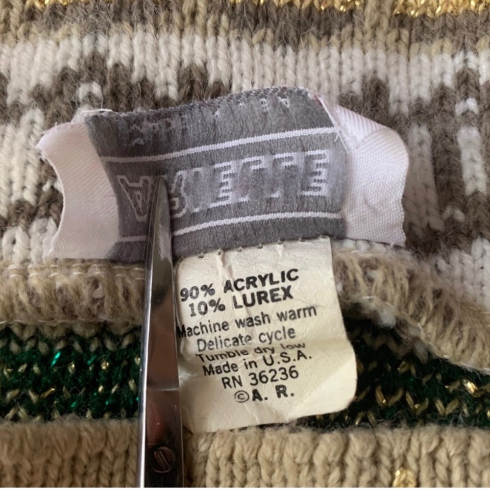 vintage Arielle metallic knit sweater - Picture 10 of 12